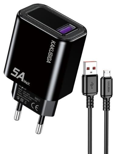 KAKUSIGA KSC-1654 Single-Port Private Model Charger Set (EU) Lightning
