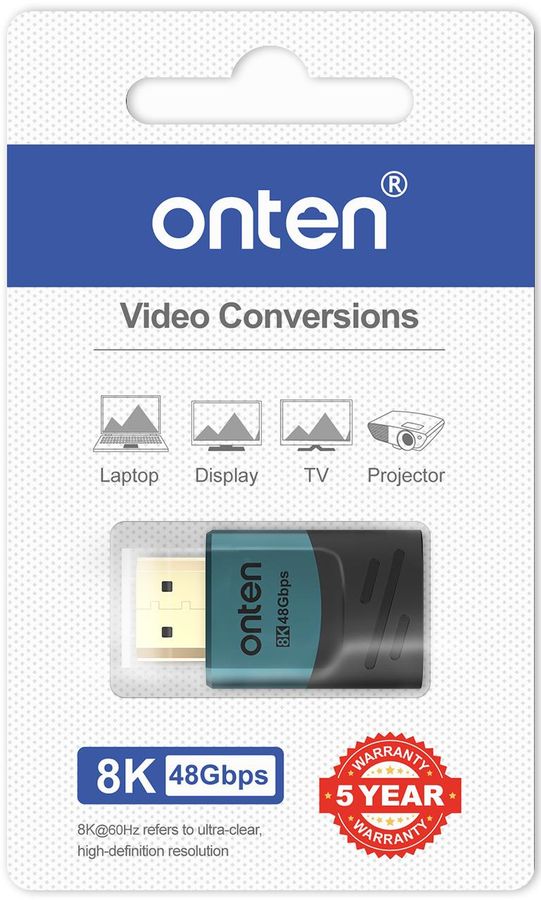 ONTEN OTN-HD810 8K@60hz HDMI Male to Female Adapter High Speed HDMI V2.1 48Gbps HDMI