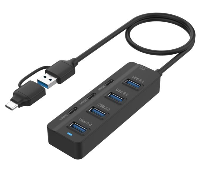 ONTEN OTN-UCA2306 7- in -2 USB-C/USB 3.0 7-Ports HUB
