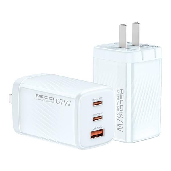 RECCI RC85 67W GAN fast charger Cn/us PLUG