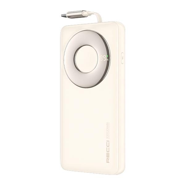 RECCI RPB-P58 22.5W Retractable Cable Power BANK 22.5W+PD 20W