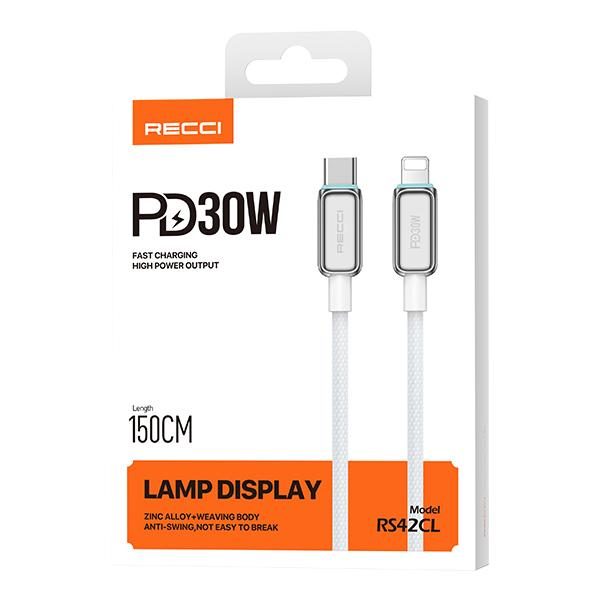 RECCI RS42CL PD30W Fast Charging LED display data cable
