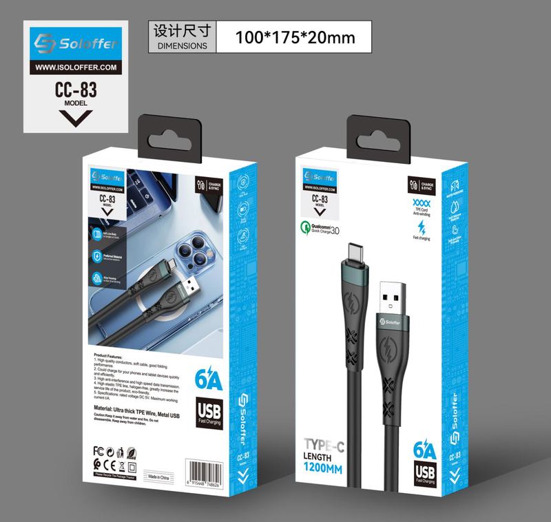 SOLOFFER CC83 IPH USB data cable