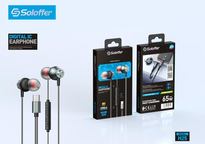 SOLOFFER H25(TC) Wired earphones