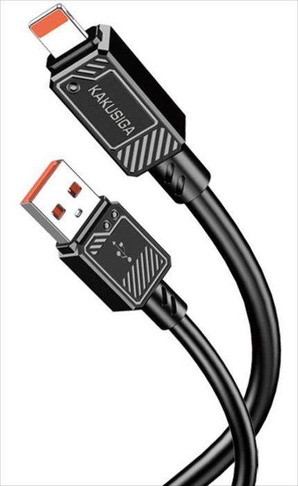 KAKUSIGA KSC-993 silicone charging data cable (Lightning)