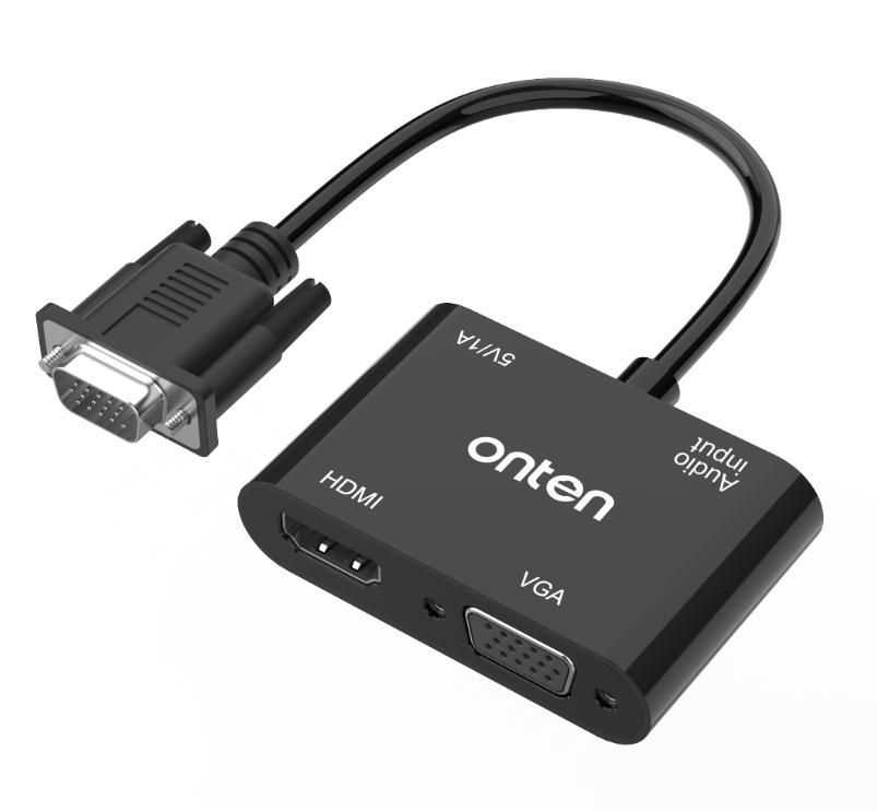 ONTEN OTN-5138HV VGA to HDMI+VGA adapter