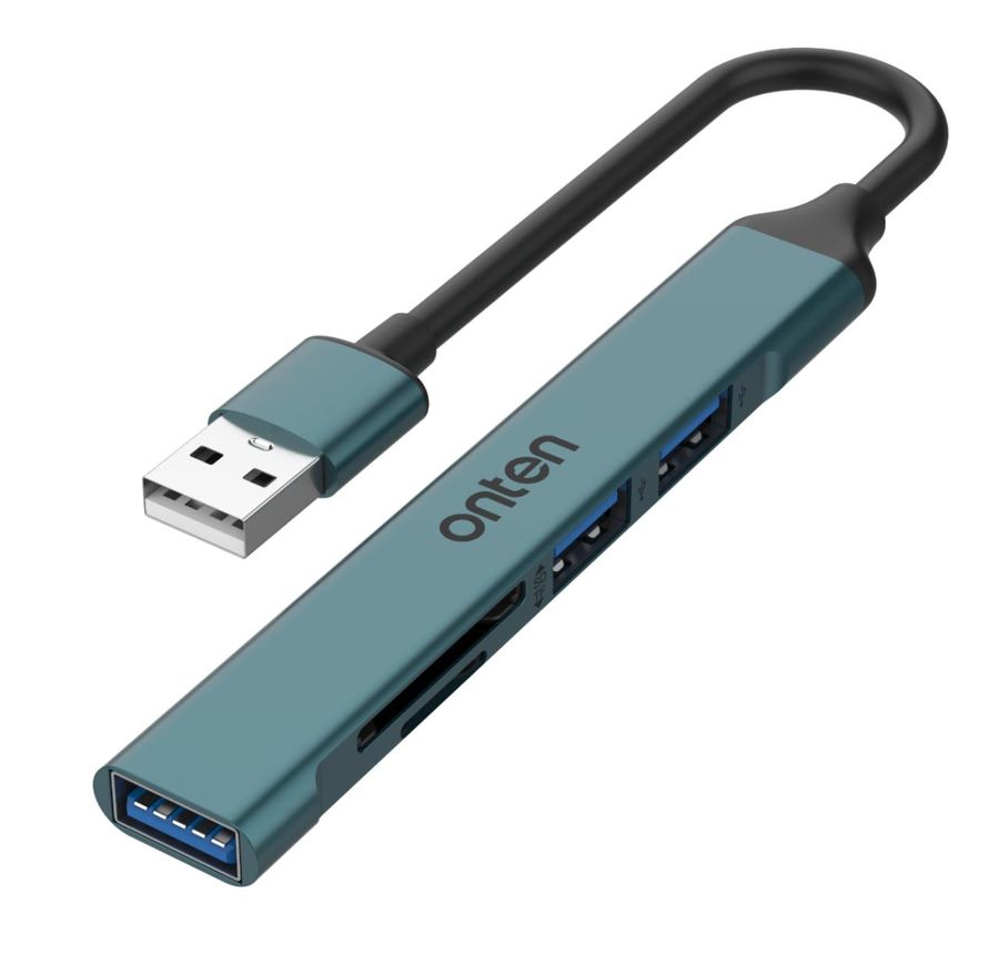 ONTEN OTN-5705D USB 2.0 Card Reader with 3- Port HUB