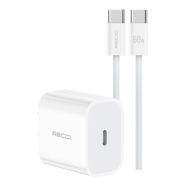 RECCI RCK-22CC 20W CN plug PD charger Cn/us PLUG