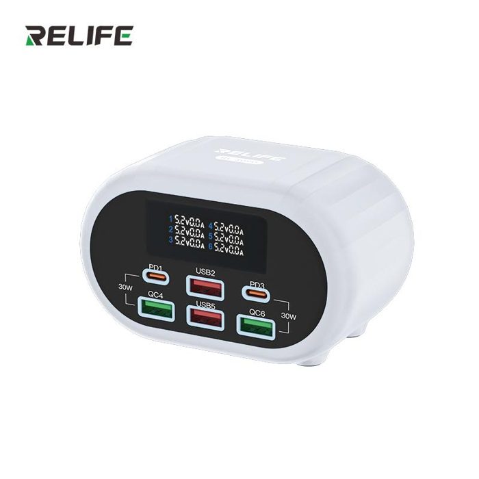 RELIFE RL-309U Smart 6- port charger/Silvery